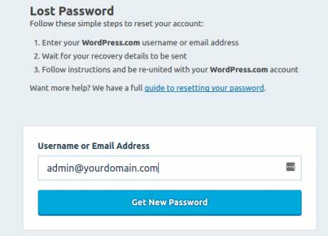 reset password 460x331 1 خطاهای وردپرس